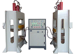 Гидравлический пресс VP-20/10TH, VP-16/08TH для производства гнуто-клееных изделий с ТВЧ генератором